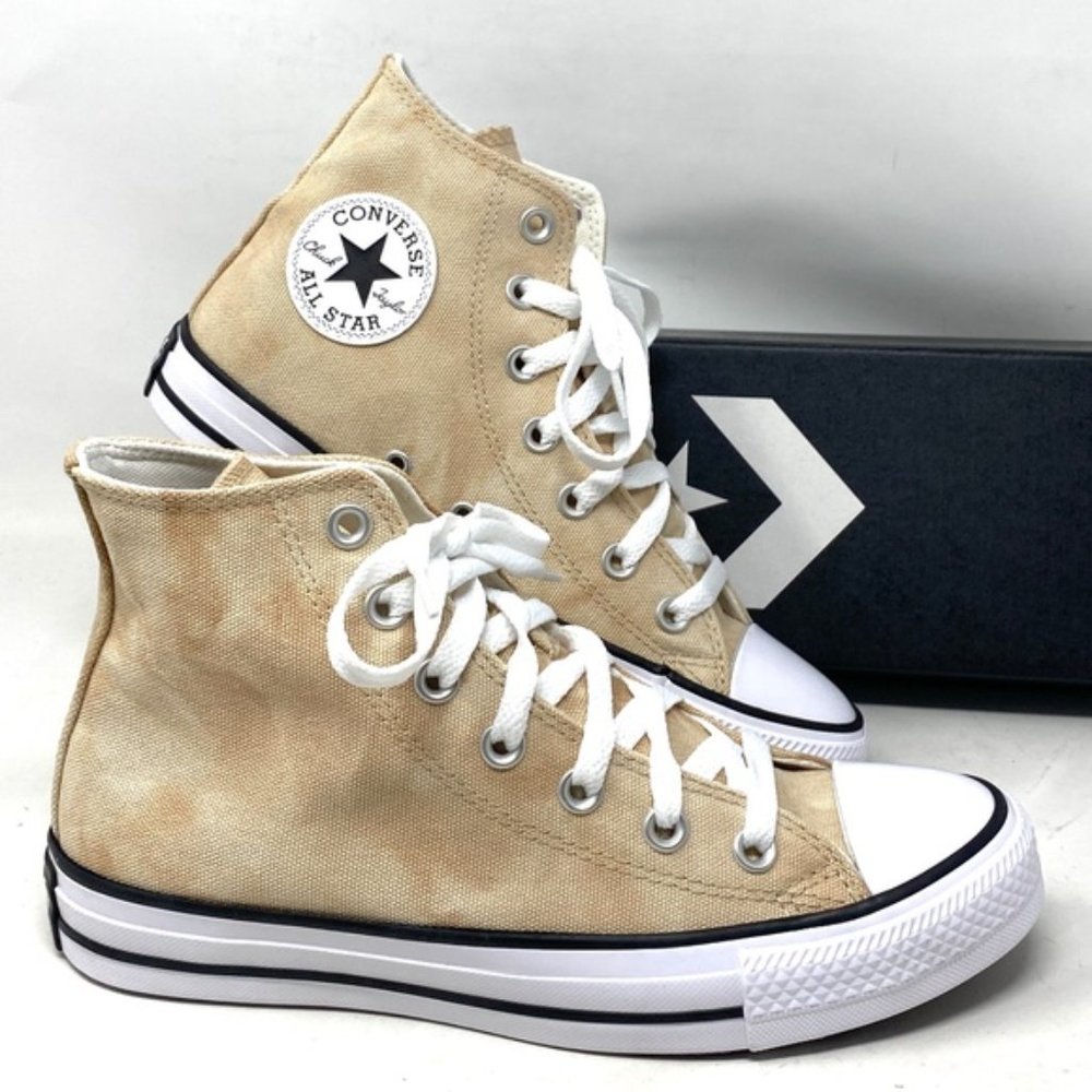 Converse Chuck Taylor High Top Shoes For Men White Oat Canvas Sneakers A04960F - Picture 3 of 10